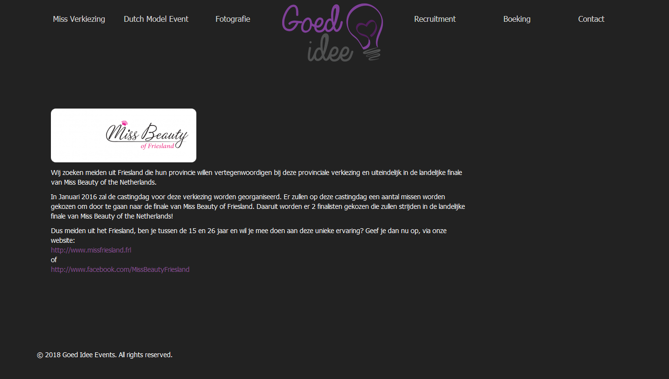 Website van Goed-Idee events